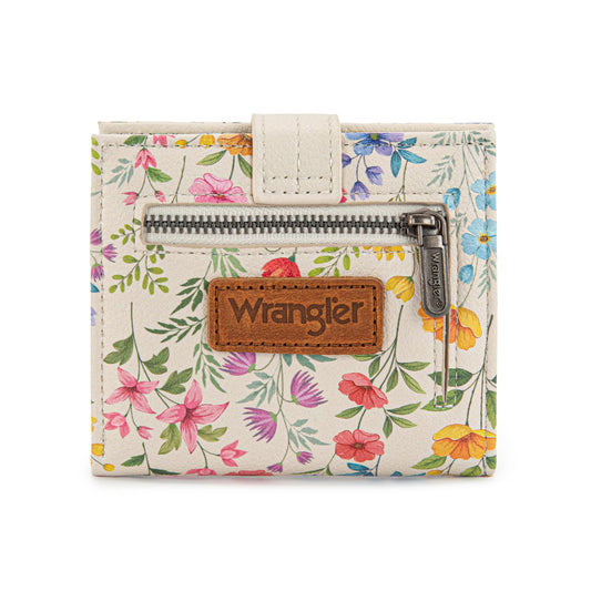 Montana West X Wrangler Womens Small Wallet Bifold Slim Card Wallet RFID Minimalist Cash Organizers with Zipper Coin Pocket