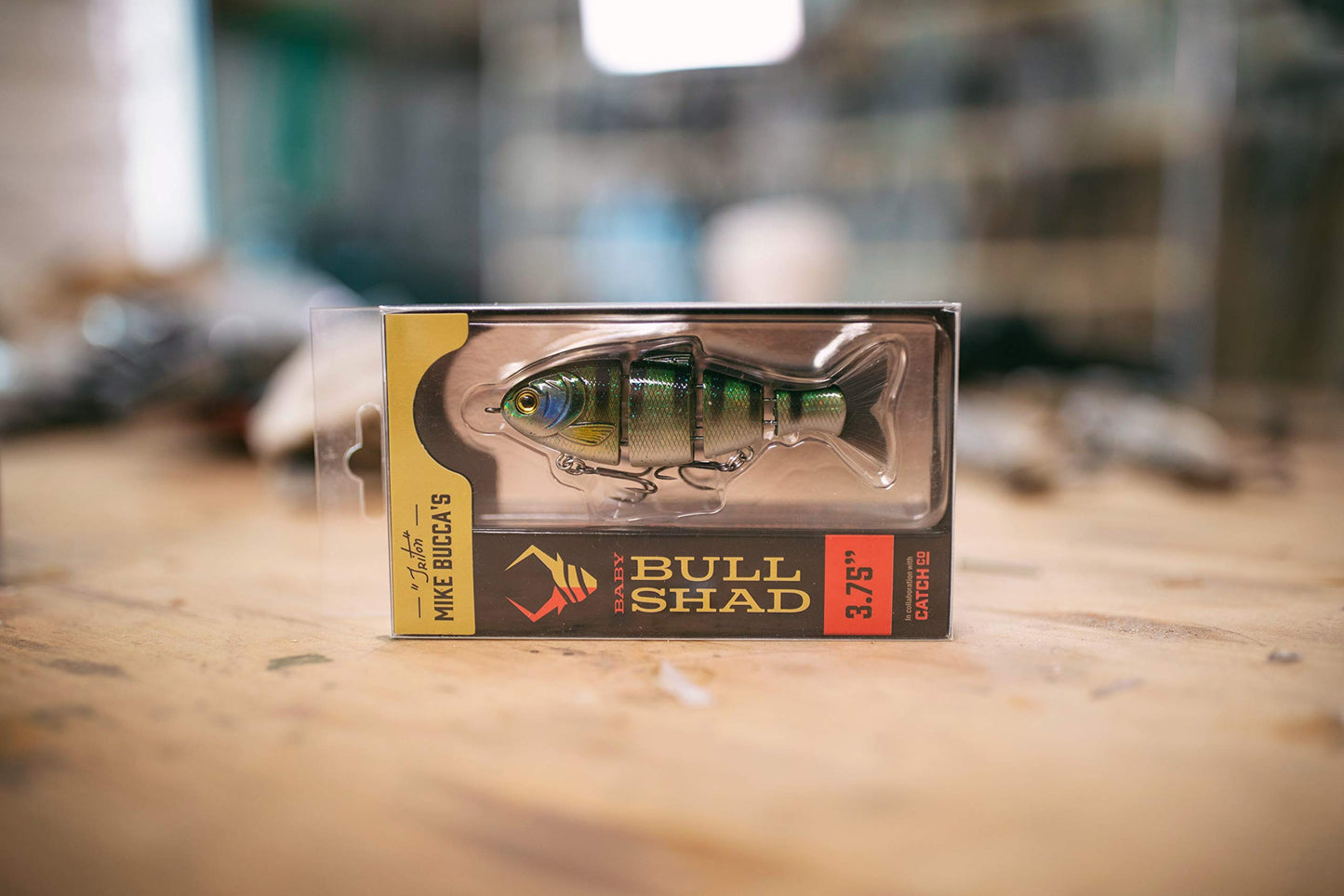 Catch Co Mike Bucca's Baby Bull Shad Swimbait 3.75" 1/2 oz Gizzard Shad
