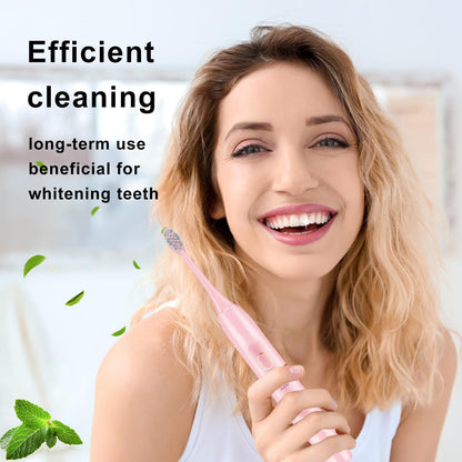 Electric Toothbrush Set, Comes with 8 Brush Heads & Travel Case,4 Modes with 2 Minutes Built in Smart Timer, One Charge for 60 Days, 42000 VPM Motor (Black)