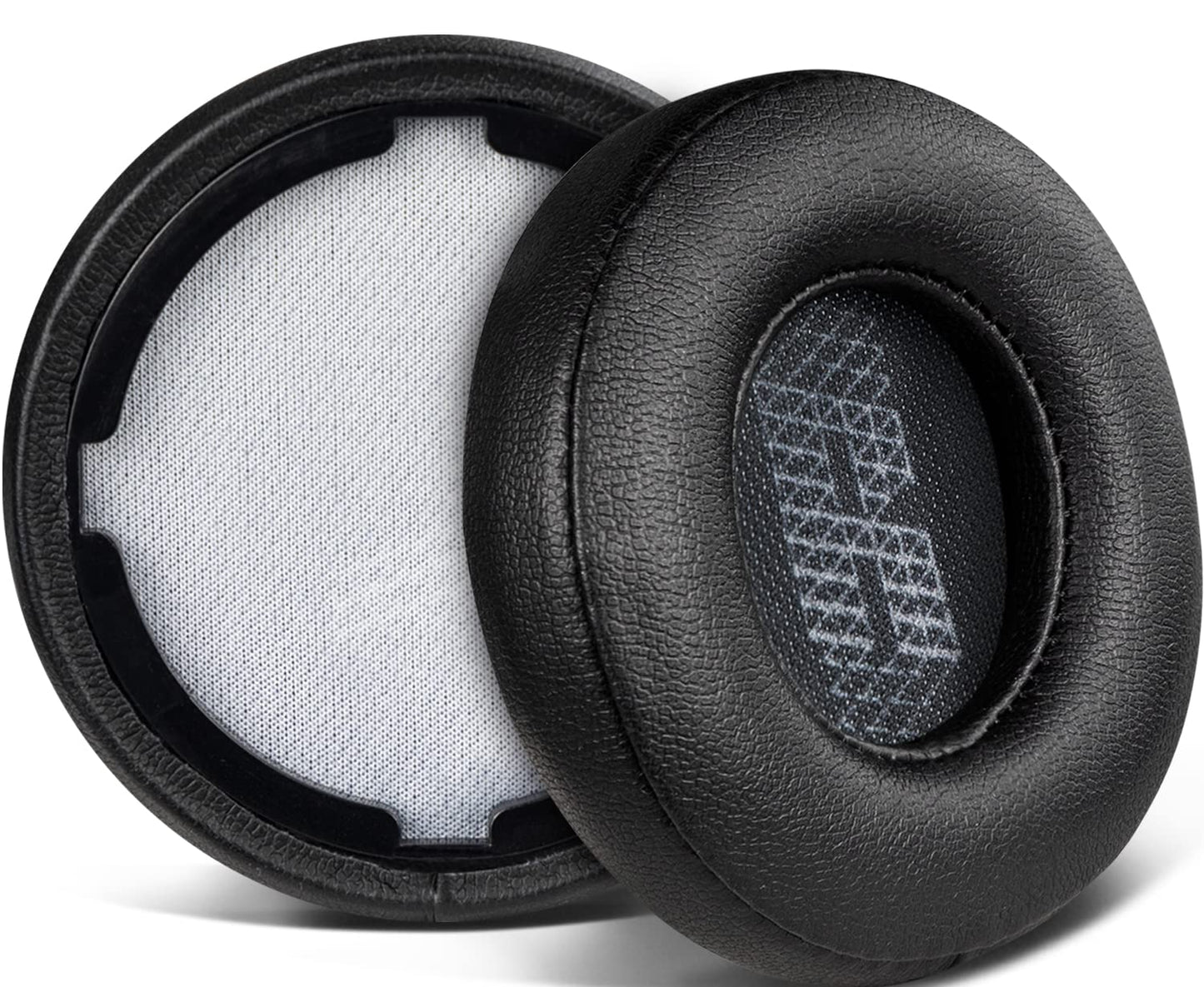 SOULWIT Replacement Ear Pads for JBL Live 400BT/Live 400 BT On-Ear Wireless Headphones, Live400 Earpads Cushions with Softer Protein Leather, Noise Isolation Foam - Black