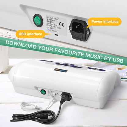 Ionic Foot Bath Detox Machine, Foot Detox Mahcine SPA for 2 Users with MP3 Music Player, Including 2 Earphones, 2 Wrist Straps, 2 Arrays, 5 Foot Basin Liners