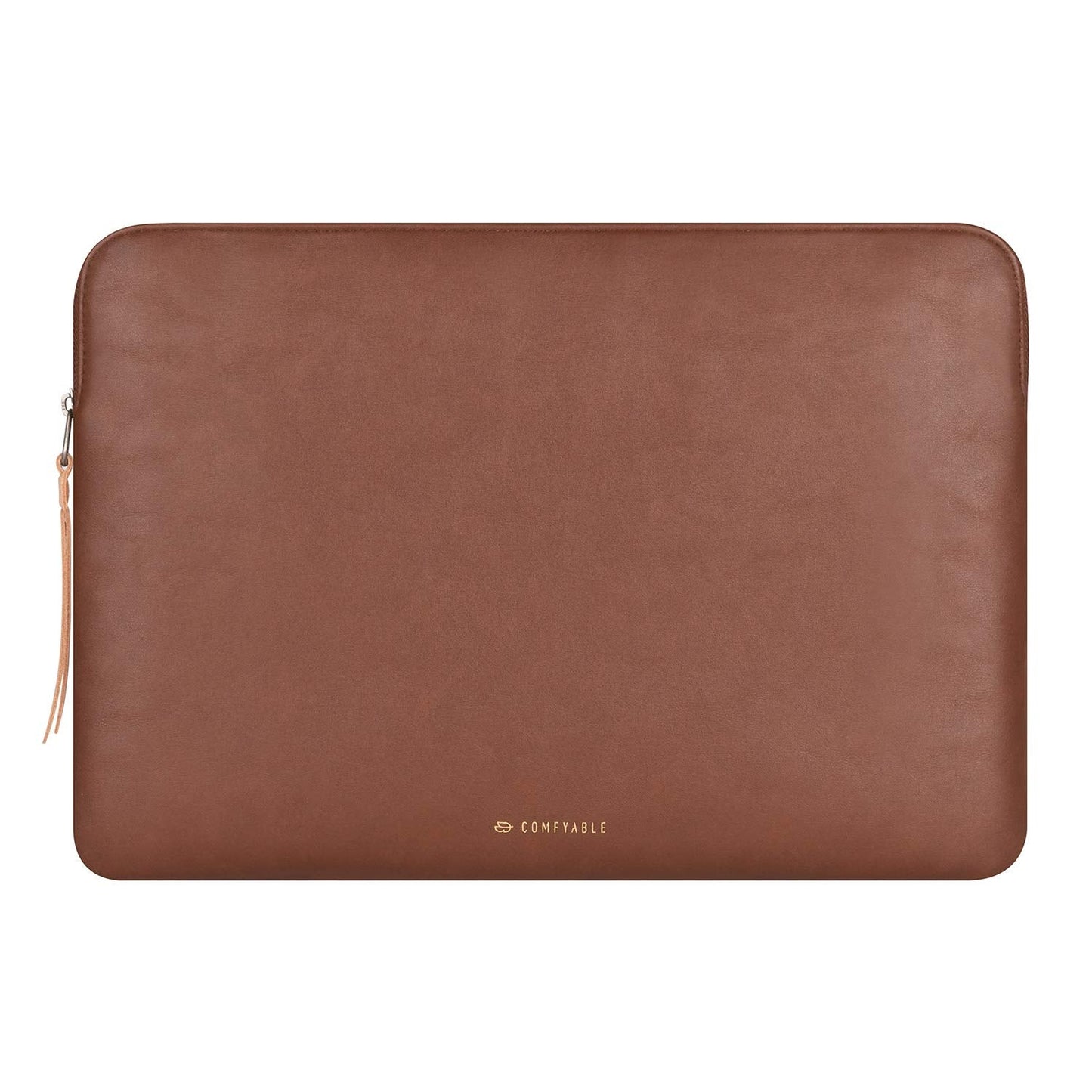 Comfyable Leather Laptop Sleeve Compatible with 16 Inch MacBook Pro M5 Pro/Max & 15 Inch MacBook Air M5 2026 (Loose Fit), Brown