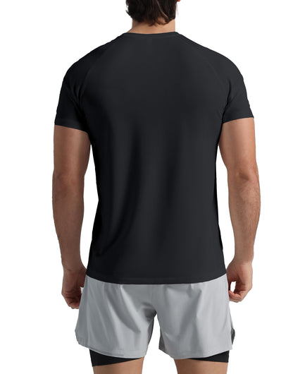 Pioneer Camp Mens Moisture Wicking Running Workout Shirt Performance Athletic T-Shirts UPF 50+ Short Sleeve Active Gym Tops
