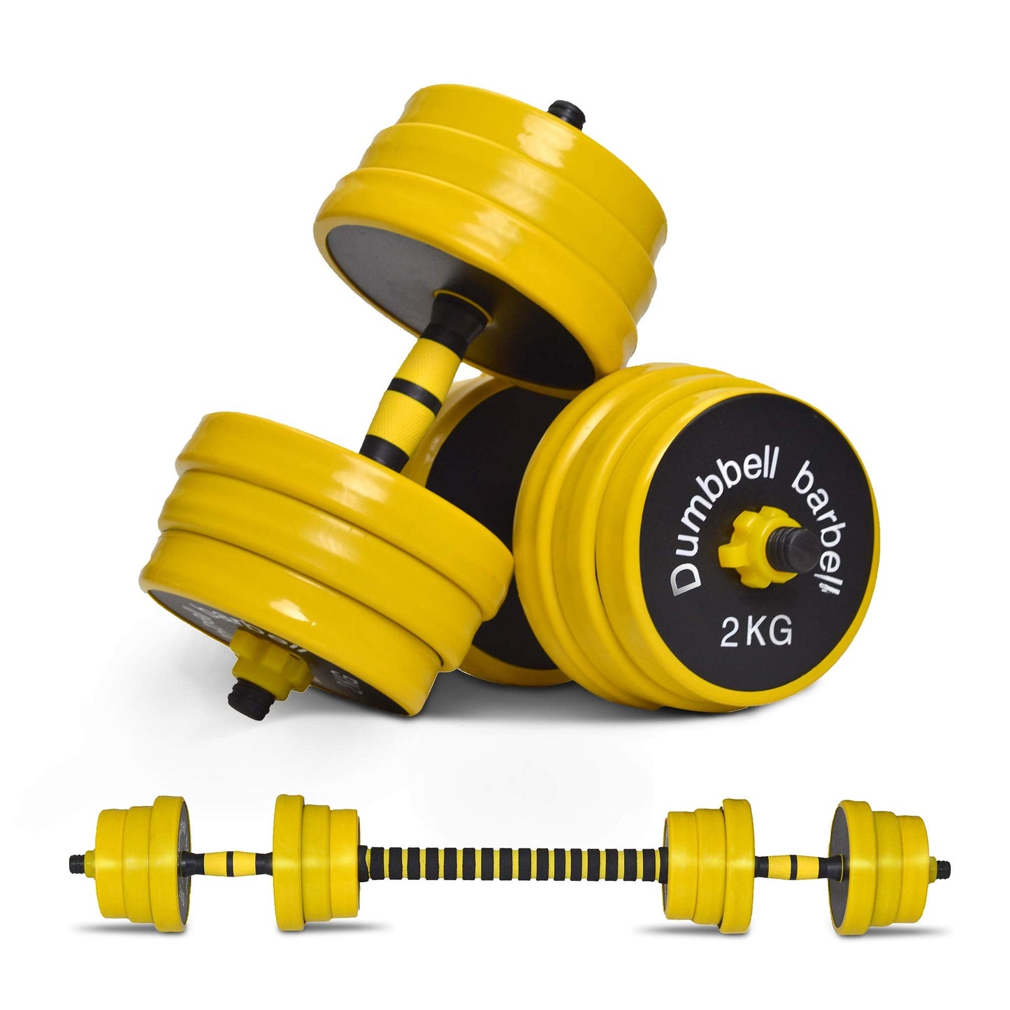 Nice C Weights, Dumbbell Set, Kettlebells, Adjustable Dumbbells, Barbell Weight Set, 20-40-50-70LB 3-in-1 set, Non-Slip, All-purpose