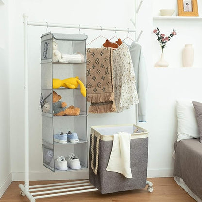 5 Shelves Hanging Closet Organizer, 2 Pack Hanging Storage