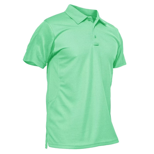 MAGCOMSEN Golf Polo for Men Short Sleeve T Shirts Work Shirts Lightweight Shirts Quick Dry Shirts Mint Green XXL