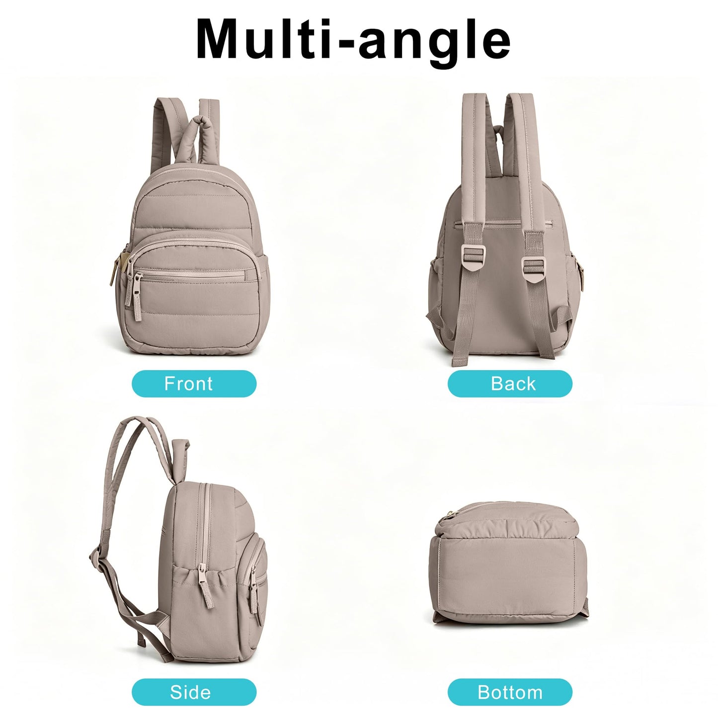 G.Z.LANKIN Lightweight Mini Backpack for Women,Taslan Durable Daypack,Casual Travel Backpack with Adjustable Straps for Daily,Travel