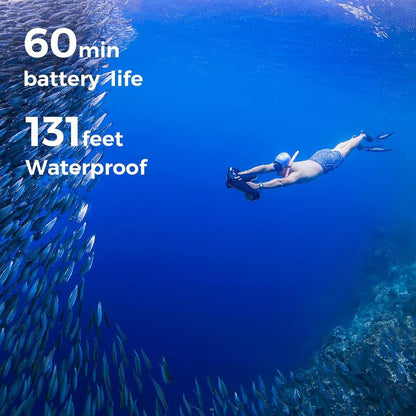 Sublue Navbow Plus Smart Underwater Scooter - Dual Motors, 3 Speed Gears, 4.47mph | 60 Min Battery Life, 131ft Diving Range