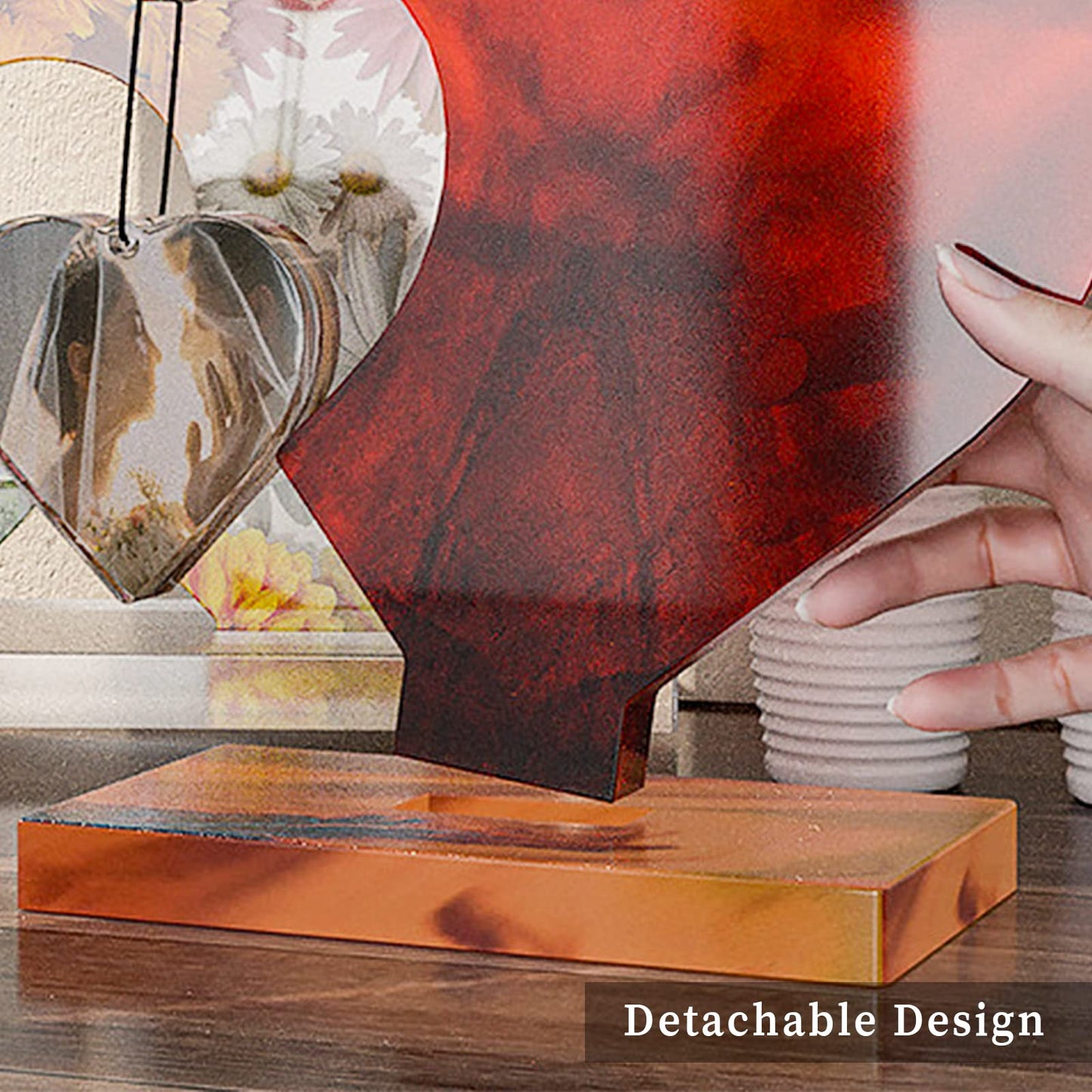 Large Photo Frame Resin Molds, Heart Shape Silicone Molds for Epoxy Resin, DIY Picture Frame Display Unique Mold for Resin Casting Art Crafts Table Home Decor Gift