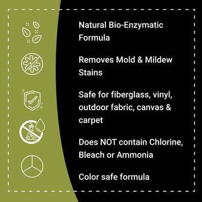 Boat Bling Green Sauce Enzyme-Based Stain Remover for Boat Interiors and Exterior, 32 oz.