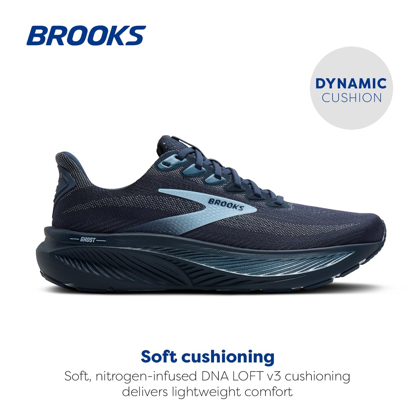 Brooks Women’s Ghost 17 Neutral Running Shoe - Spellbound/Skyway - 7.5 Medium