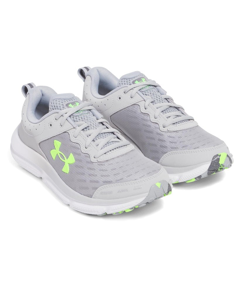 Under Armour Men's Charged Assert 10, (011) Mod Gray/Mod Gray/Hyper Green, 5.5, US