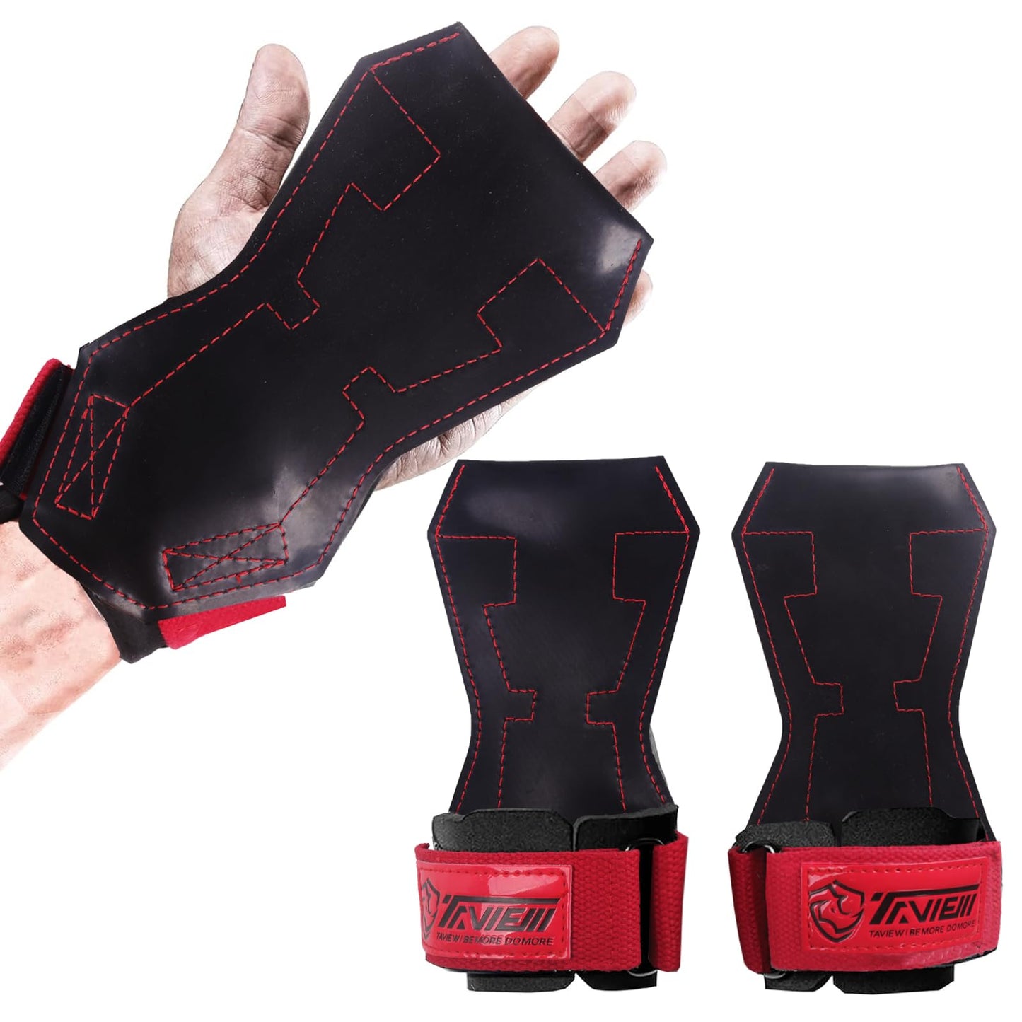 Wrist Straps for Weightlifting for Maximum Grip Support - Lifting Deadlift Strap & Weight Lifting Grips Gloves for Working Out Pull Up Deadlifting & Shrugs