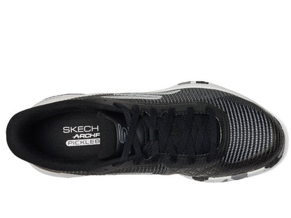 Skechers Women's Pickleball Viper Court Pro 2.0 Sneaker, Black/White, 8 Medium
