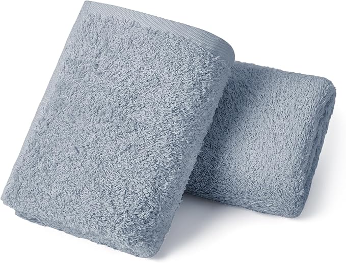REDKISS 2-Pack Luxury Hand Towels, 16x32 Inch 450 GSM 100% Cotton, Super Soft