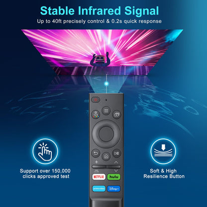 Voice Remote Only for TCL-Google-TV-Remote-Control Replacement,RC813 Remote Compatible with TCL 4k QLED/UHD/QD-Mini LED Series Smart TVs(Not for Fi & Roku TVs)