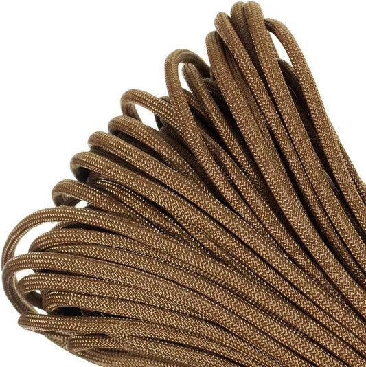 Type III 550lb Paracord – Durable Nylon Cord in Solid, Multi & Reflective Colors | 25+ Options in 10', 25', 50', 100'