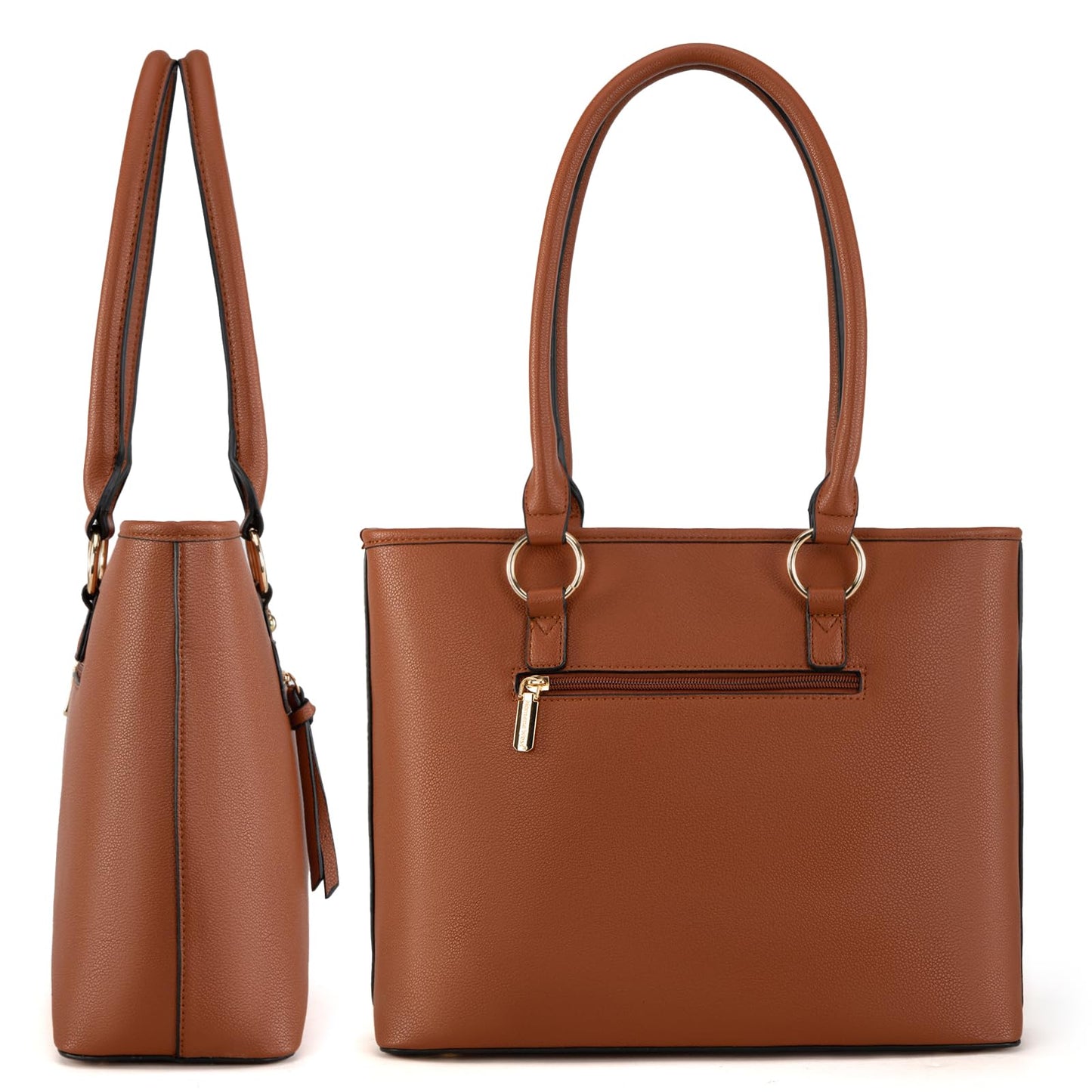 Montana West tote purse for women medium crossbody purse set 2pcs brown cute trendy woman handbag and purse ladies designer handbag with guitar strap MWC-HB-SET-330-BR
