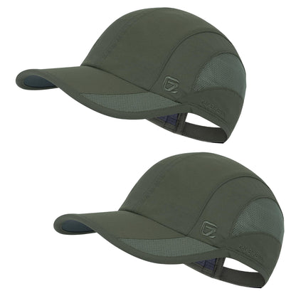 GADIEMKENSD Outdoor Running Hat Men's Cooling UPF50+ Womens Baseball Cap Sport Mesh Sun Hat Trucker Dad Hats Quick Dry Breathable Unstructured for Summer Camping Fishing Hiking Improved Blue L