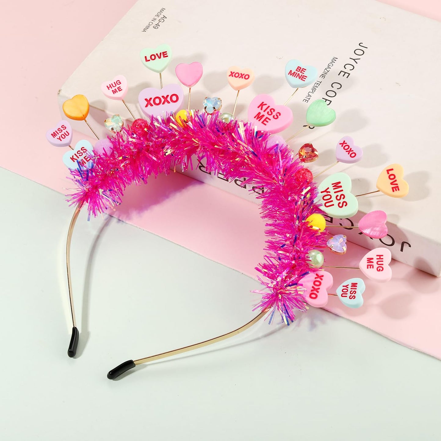 NVENF Candy Headband Costume Accessories Christmas Candy Cane Lollipop Headbands Candy Costume Halloween Holiday Christmas Outfits for Women Party Favors Gifts (Pattern M)