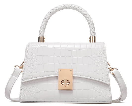 JHVYF Women Satchel Handbags Shoulder Bag Classic Small Crossbody Bags Ladies Cute Purses Satchels bag mini purse White bags