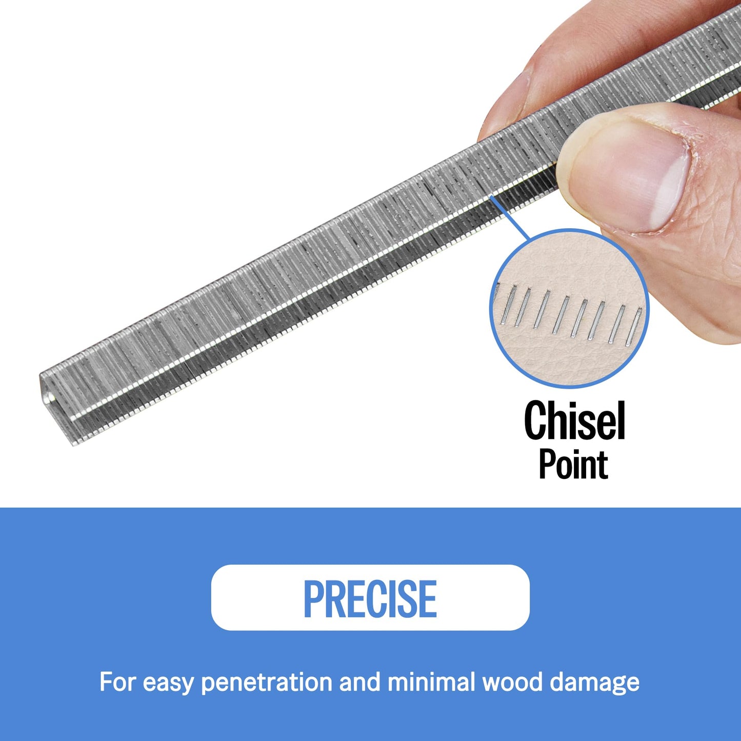 meite 71/04 22 Gauge 71 Series 3/8-Inch (9.1 mm) Crown 3/16-Inch (4 mm) Leg Length Galvanized Upholstery Staples for MT7105 Stapler (10,020 Counts)
