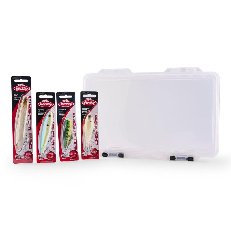 Berkley Choppo Topwater Fishing Lure, Bone, Size 90, Cupped Propeller Tail for Balance of Sound and Spray, Equipped with Sharp Fusion19TM Hook