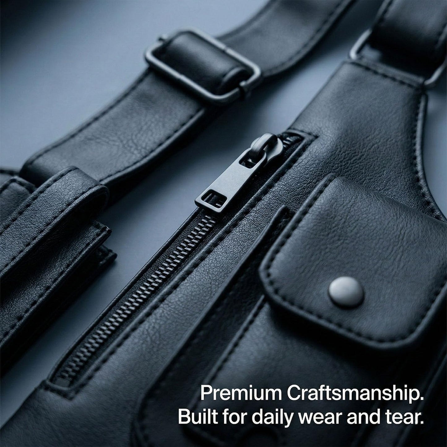Cross-Body Sling Pack, Classic Shoulder Satchel, Pickpocket-Proof Hidden Crossbody Sling Bag, Slim Undercover (Black)