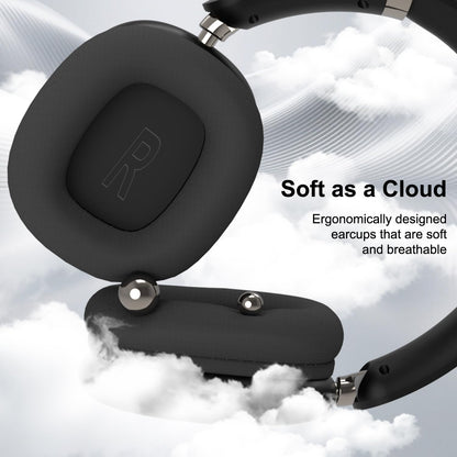 SUNJOM Wireless Bluetooth Over Ear Headphones Up to 28H Battery Life Headset with Microphone Gym Overhead Headphones Compatible with iOS & Android Mobile Phones,Computers,Laptop(Black)