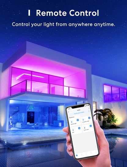 meross Smart Light Bulb, Smart WiFi LED Bulbs Compatible with Apple HomeKit, Siri, Alexa & Google Home, E26 2700K-6500K, 900 Lumens RGBWW 60W Equivalent, 1 Pack