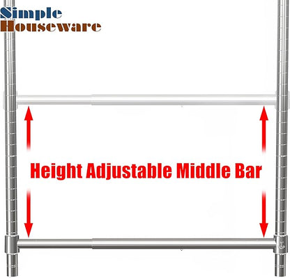 Simple Houseware Adjustable Closet Hanging Rod
