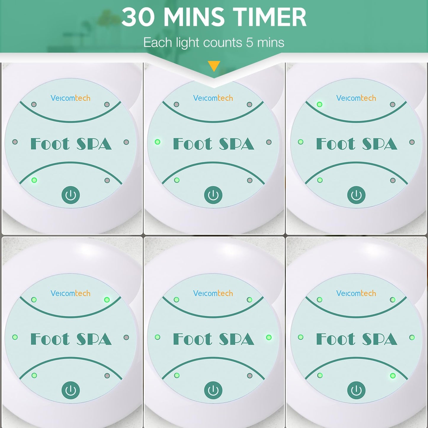 Ionic Foot Bath Detox Machine, Ion Cleanse for Home Use, Salon, Beauty SPA Club (2 Arrays, 100 Liners) Green