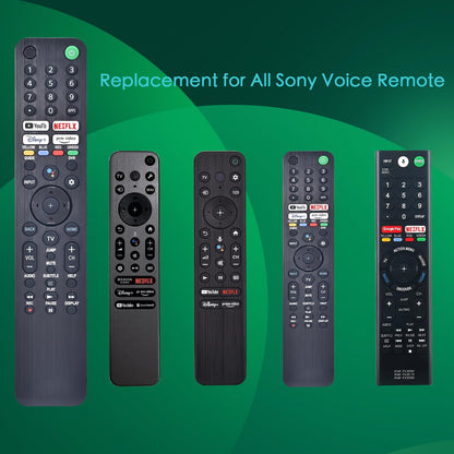 Voice Remote Replacement for Sony Smart TV Control:Comptible for 2019-2025 Sony Bravia OLED LED 4K 8K UHD,for Android Google TV with Shortcuts YouTube and Dinsey+ etc.