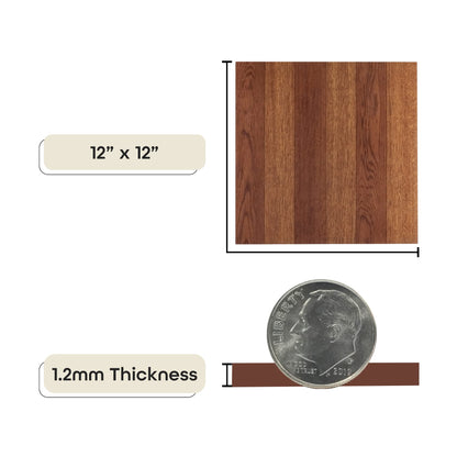 Tivoli Self Adhesive Vinyl Floor Tiles, 45 Tiles - 12" x 12", Light Oak Plank-Look - Peel & Stick, DIY Flooring for Kitchen, Dining Room, Bedrooms, Basements & Bathrooms by Achim Home Decor