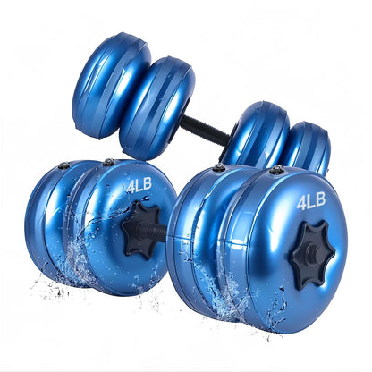 Water Filled Dumbbells Set - Water Filled Weights - Portable Travel Weights - Weights Adjustable Dumbbells - Portable Fitness Equipment - Strength Training - Fitness and Shaping