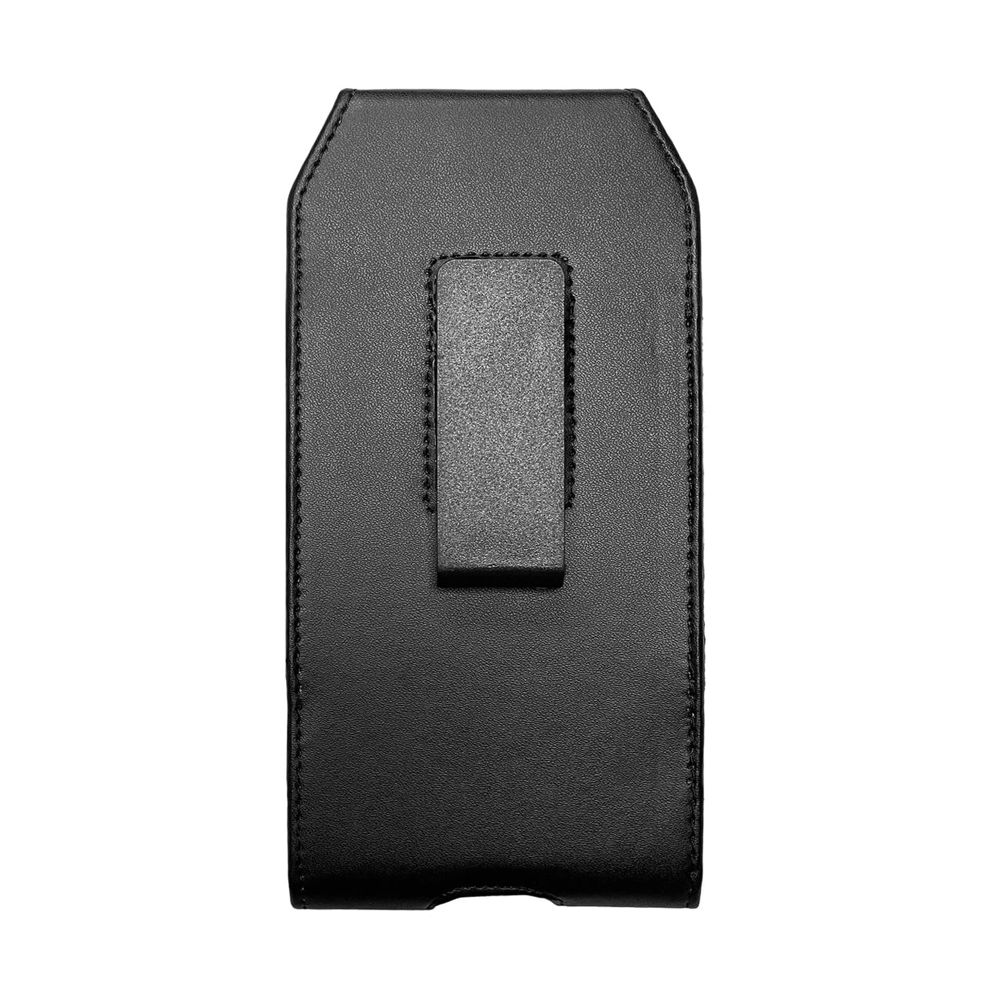 Eaglecell Leather Cellphone Holster for iPhone 13/14/15/16/17 Pro Max/Plus,Samsung Galaxy A15 A16 A17 S23 S24 S25 Plus,TCL 40 50 60 XE XL-Vertical Case Waist Carrying Pouch with Belt Clip/Loops, Black