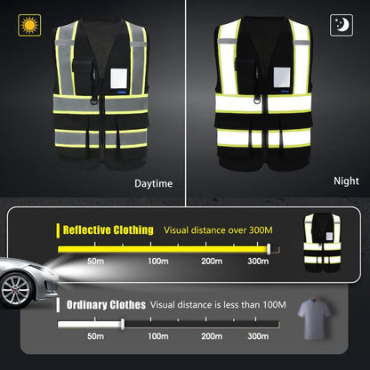 AYKRM 11 colors available safety vest black