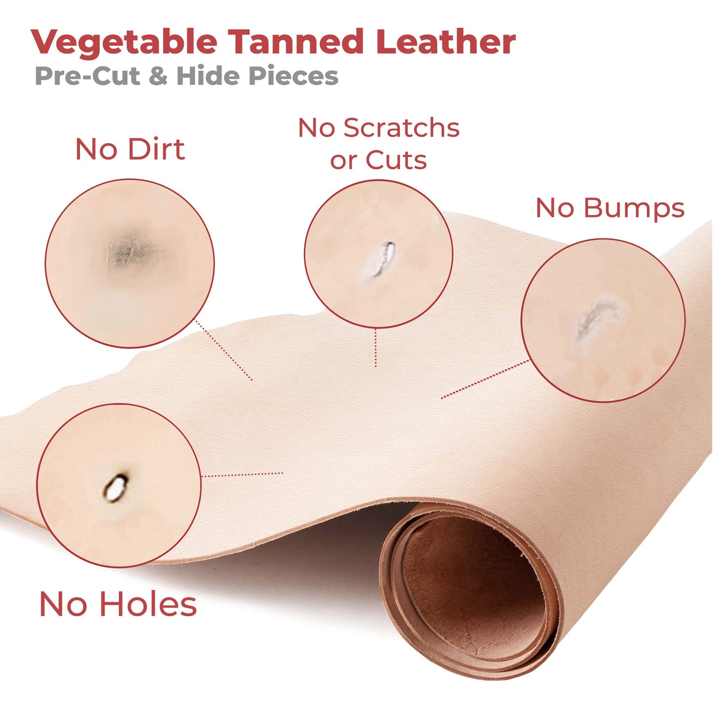 European Leather Works 11-12 oz. (4-4.8mm) Vegetable Tanned Leather Belt Blanks/Straps Size: 1/2"x50" (1.3x127cm) Full Grain Cowhide Tooling, Crafting, Knife Sheath, Furniture
