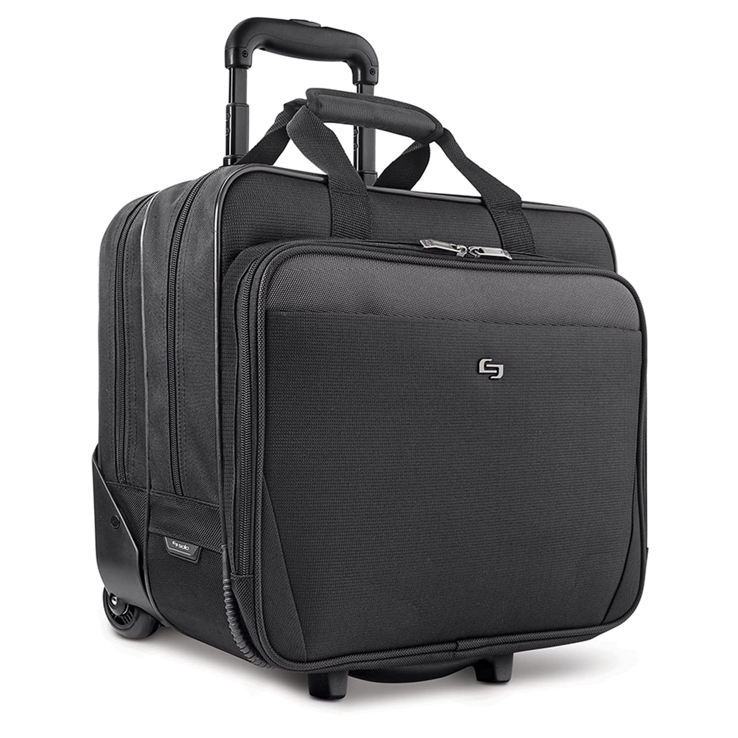 Solo New York Rolling Catalog Case with Wheels - Roller Laptop Bag, Wheeled Briefcase for Women & Men, Carry On Size for Travel, Fits 17.3" Computer - Empire, Black