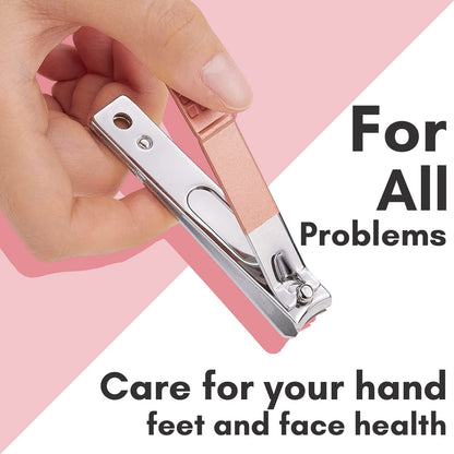FAMILIFE Manicure Set, Nail Professional Kit Manicure Kits Nail Clipper Sets, 13PCS Stainless Steel Pedicure Sets Mens Grooming Tool, with Brown Leather Travel Case for Men
