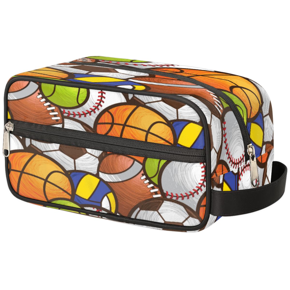 SinSenMa Sport Ball Travel Cosmetic Bag for Boy Men,Hanging Toiletry Bag,Waterproof Makeup Bag,Approved Hygiene Bag Shave Dopp Kit Organizer for Toiletries Shower Bathroom Carry-on Accessories Gifts