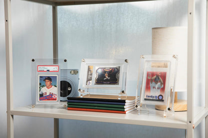Graded Card Protector - Storage Case for Graded Trading Cards Fits PSA BGS Many More | Screw Down Design for Security and Protection | Heavy Duty Acrylic Display Sleeve Protects Sports Cards Slabs