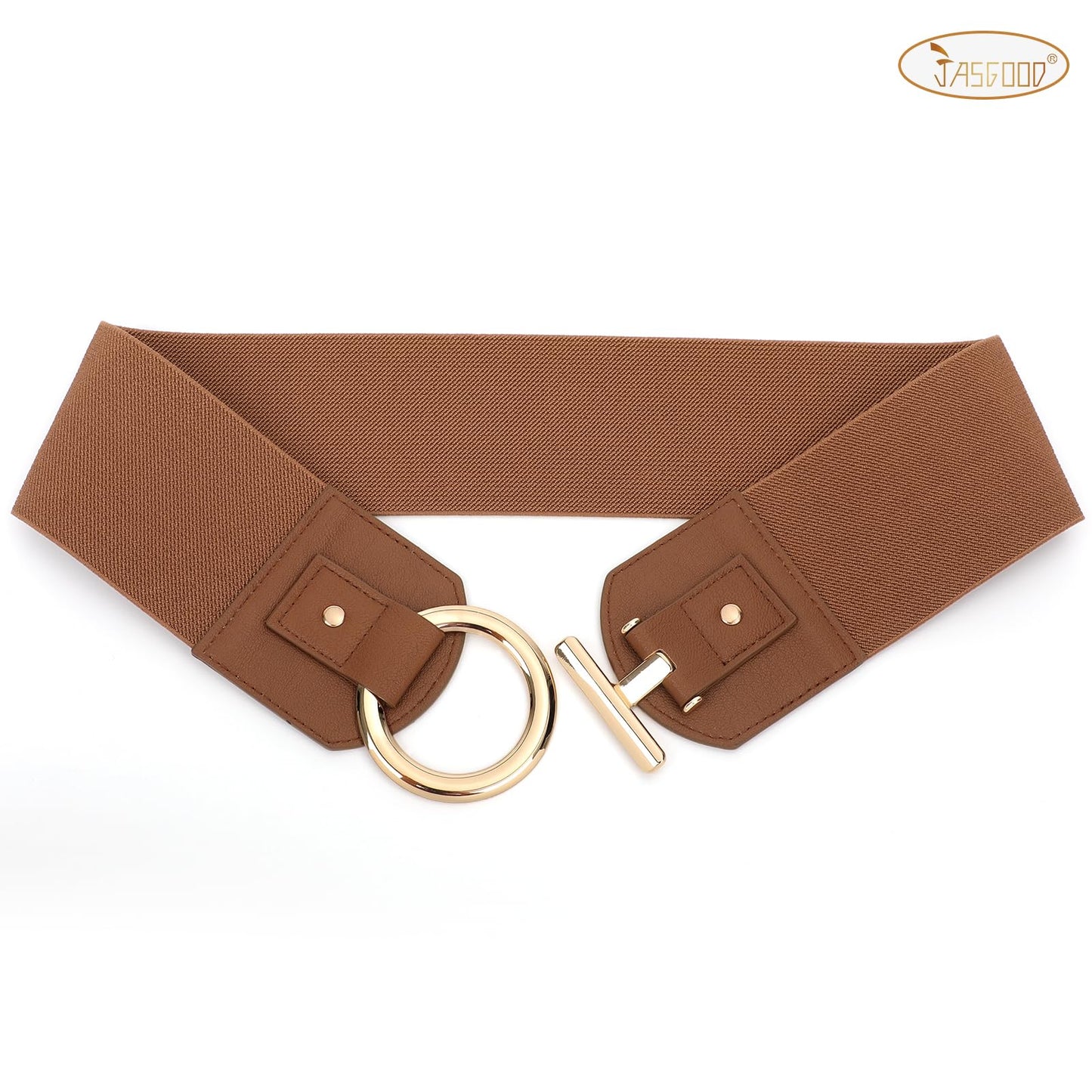 JASGOOD Women Wide Elastic Waist Belt Fashion Stretchy Dress Belt