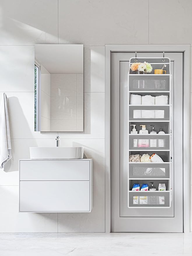 JARLINK Over The Door Organizer Storage, 5 Shelf Hanging Door Organizer