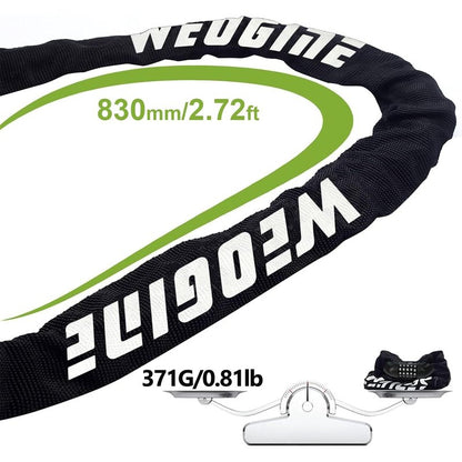 Bike Lock with Numbers and high Security Level, Bike Chain Lock, Bicycle Locks, 5 Digit Combination Lock for Bike, Bicycle, Scooter, Motorcycle, Door, Gate, Fence