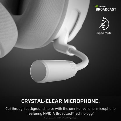 Corsair Void v2 Wireless Gaming Headset with Bluetooth for PC, PS5, PS4, Switch, Mobile – Dolby Atmos, 70 Hr Battery, Dual Wireless, Lightweight, Fast Charging – White