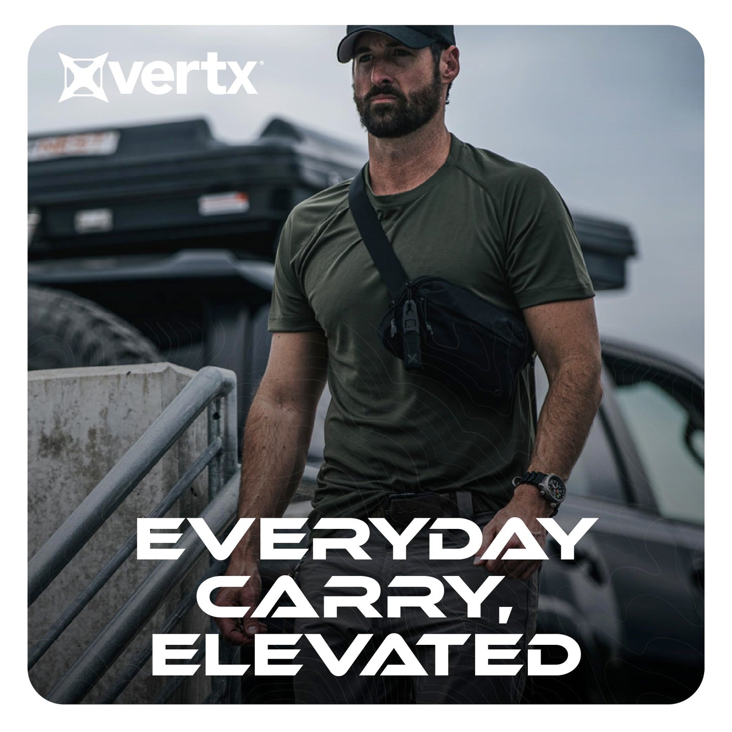 Vertx Everyday Tactical Fanny Pack 2.0-100% Nylon Fanny Pack for Men and Women with CCW-Ready Design and Rapid Access Tab - It's Black - 2L