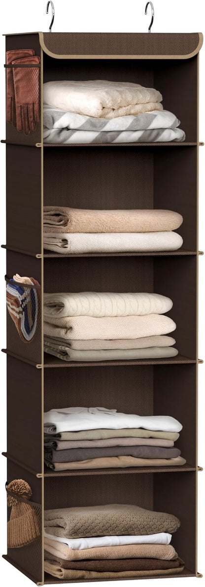 Simple Houseware 5 Shelf Hanging Closet Organizer