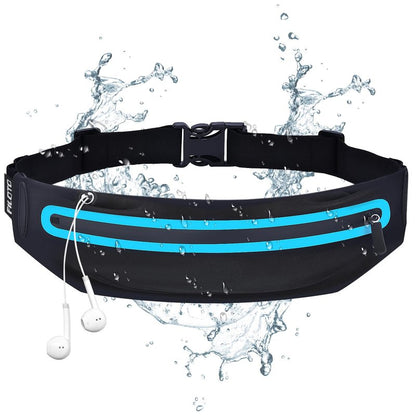 Running Belt Fanny Pack, Running Waist Pack for Women & Men USA Patented Hands-Free Reflective Runner Pouch Belt Fitness Workout Bag No-Bounce Adjustable Sport Travel Fanny Pack Cell