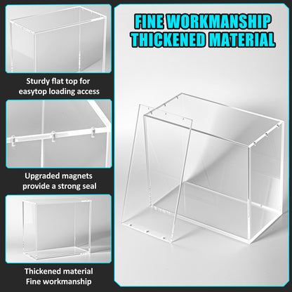 ETB Protector case, Elite Trainer Box 8mm+5mm Ultra Thick Stackable Acrylic Protector with Strong Magnets - Compatible with Elite Trainer Boxes